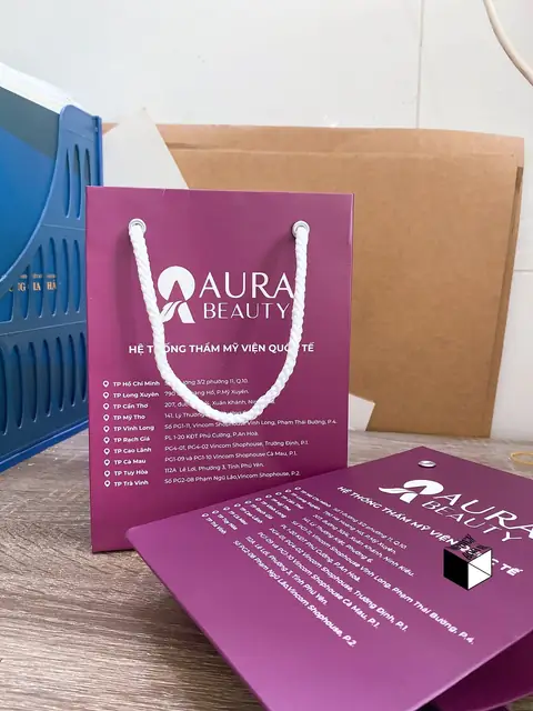 Túi giấy thẩm mỹ viện Aura Beauty – ảnh 3