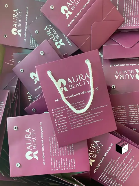 Túi giấy thẩm mỹ viện Aura Beauty – ảnh 5