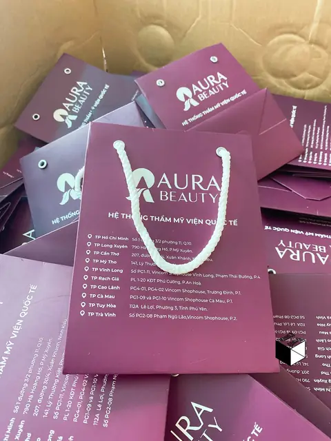 Túi giấy thẩm mỹ viện Aura Beauty – ảnh 6
