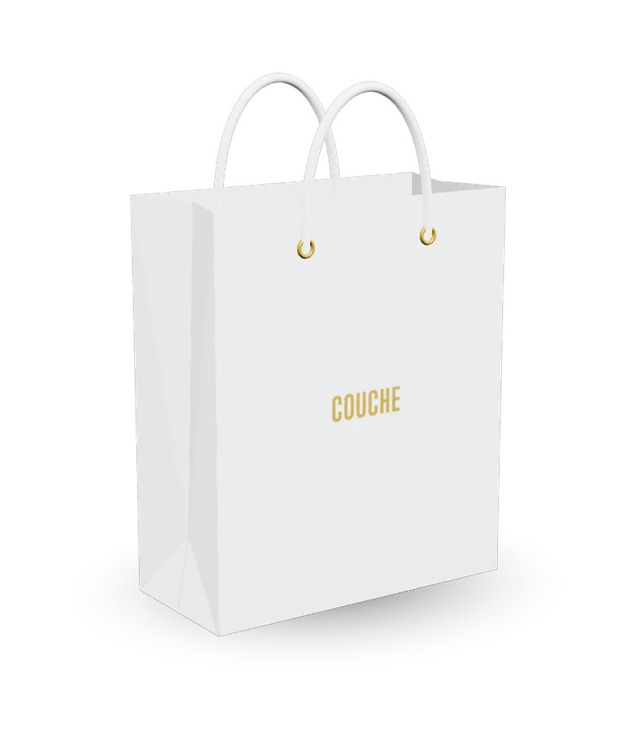 Túi giấy Couche minh hoạ 3D